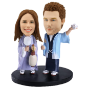 Custom Japanese Couple Bobble Head