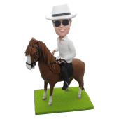 Man on Horse Custom Bobblehead