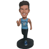 Custom Jogging Boy Bobblehead