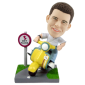 Customised Bobblehead City Scooter