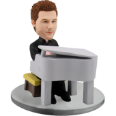 Customized Bobblehead Man Pianist