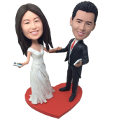 Dancing Couple Wedding Bobbleheads