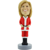 Female Christmas Custom Bobble
