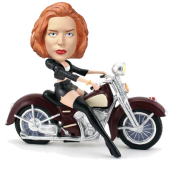 Custom Female Biker Bobblehead