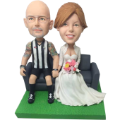 Footy Fan Groom Wedding Bobbles