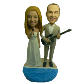 Guitar Wedding Cake Toppers
