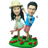 Having Fun Wedding Cake Topper