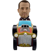 Man in Ancient Car Custom Bobblehead
