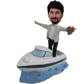 Personalized Custom Speedboat Bobbleheads