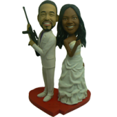 Mr & Mrs. Smith Cake Topper