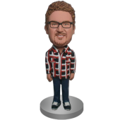 Personalised Casual Man Bobblehead