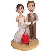 Picnic Couple Wedding Cake Topper