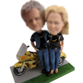 Bobbleheads With Motorcycle