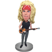 Rock Guitar Player Bobblehead