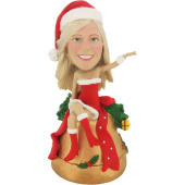 Sexy Christmas Girl Bobble Head