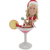 Sexy Girl on Glasses Bobblehead