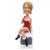 Sexy Lady Christmas Gift Bobblehead