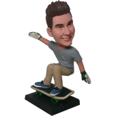skateboarding boy bobblehead
