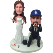 Sport Fans Wedding Cake Toppers