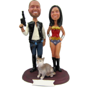 Star Wars and Wonder Woman Cake Topper