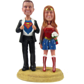 Superman and Wonder Woman Cake Topper