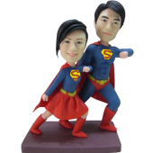 Personalised Super Couple Bobbleheads
