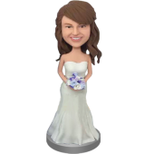 White Dress Bridesmaid Bobblehead