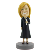 Woman in Graduation Gown Bobblehead