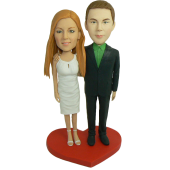 Young Couple Wedding Cake Topper