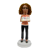Young Woman Birthday Cake Topper Bobblehead