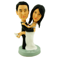 Bride Jumping On Groom Bobbleheads