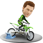 Custom Bobblehead Dirt Bike Racer