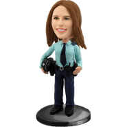 Custom Bobblehead Police Woman