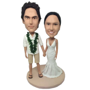 Hawaiian Wedding Custom Bobbleheads