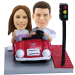 Custom Bobblehead Couple on Car