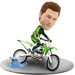 Custom Bobblehead Dirt Bike Racer