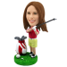 Custom Female Golfing Bobblehead