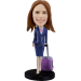 Customized bobblehead Stewardess /Traveler