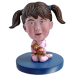 Girl and Bear Custom Bobblehead