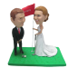 Golfing Couple Cake Toppers