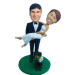 Groom Carring Bride Cake Topper