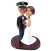 Officer Wedding Cake Topper