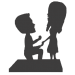 Fully Custom Proposing Bobbleheads