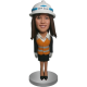 Construction Lady Bobblehead