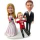 Couple and Kid Cake Topper