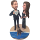 Couple in Beach Bobbleheads