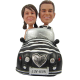 Couple in Car Cake Topper