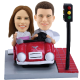 Custom Bobblehead Couple on Car