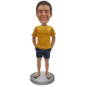Custom Bobblehead In T-shirt, shorts and Flip Flop
