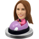 Custom Bobblehead Purple bumper Car